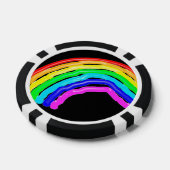 Regenboogtekening Poker Chips (Enkel)