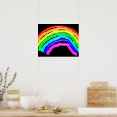 Regenboogtekening Poster (Keuken)