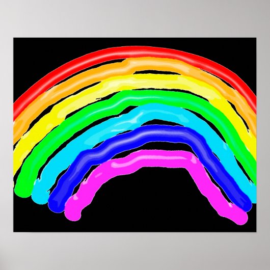 Regenboogtekening Poster (Voorkant)