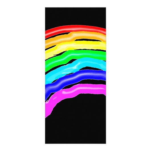Regenboogtekening Reclamekaart (Achterkant)
