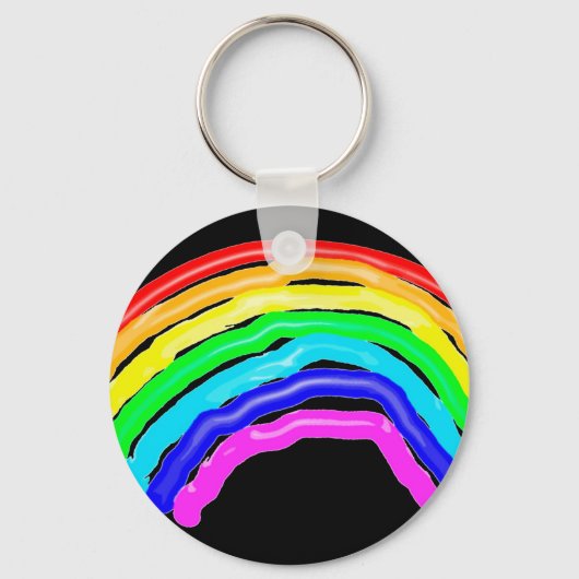 Regenboogtekening Sleutelhanger (Voorkant)