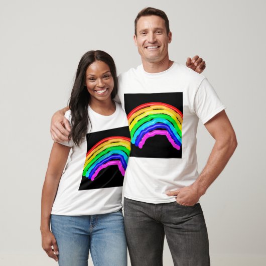 Regenboogtekening T-shirt (Unisex)
