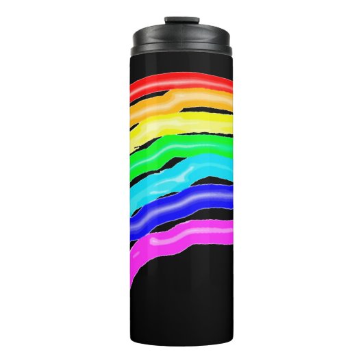 Regenboogtekening Thermosbeker (Voorkant)