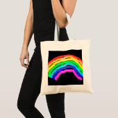 Regenboogtekening Tote Bag (Voorkant (product))