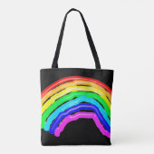 Regenboogtekening Tote Bag (Achterkant)
