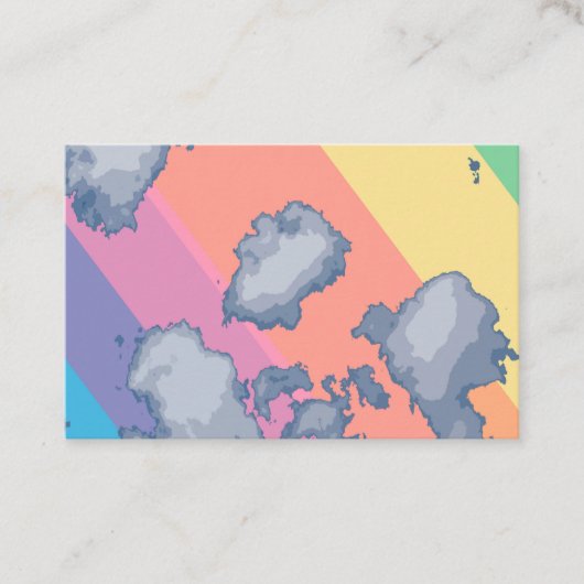 Regenboogtekening Visitekaartje (Voorkant)