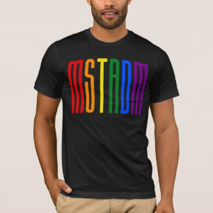 Regenboogtekst LGBTQ Amsterdam Gay Pride LGBT T-shirt