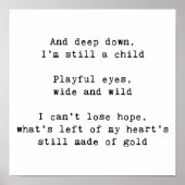 Regenboogteksten Poster (Voorkant)