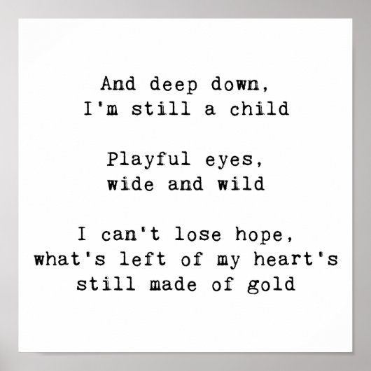 Regenboogteksten Poster (Voorkant)