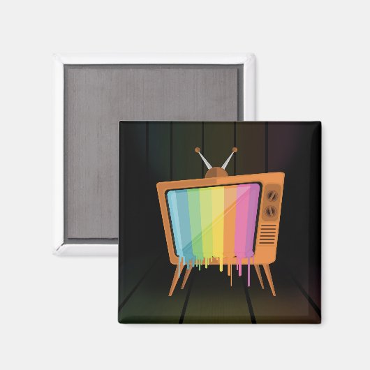 Regenboogtelevisie Magneet (Voorkant / Achterkant)