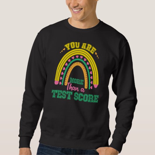 Regenboogtest U bent meer dan een testscore de Trui (Voorkant)