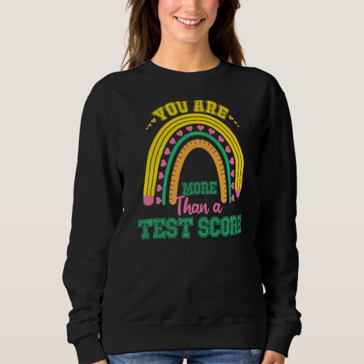 Regenboogtest U bent meer dan een testscore de Trui (Voorkant)