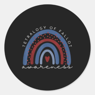 Regenboogtetralogie van Fallot-bewustzijn, congeni Ronde Sticker