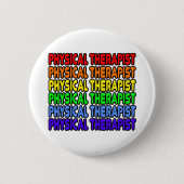 Regenboogtherapist Ronde Button 5,7 Cm (Voorkant)