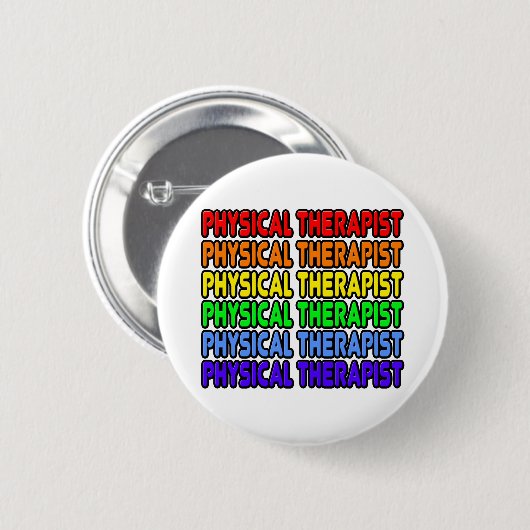 Regenboogtherapist Ronde Button 5,7 Cm (Voorkant /achterkant)