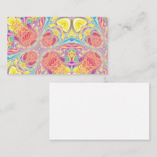 Regenboogtin- kleurstof Acrylvezel Visitekaartje (Voorkant / Achterkant)