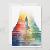 Regenboogtrap voor vrouwen komt tevoorschijn kaart (Voorkant)