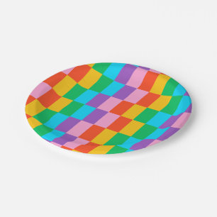 Regenboogtreden blokkeren papier Bord – vet kleurr