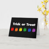 RegenboogTrick or treat Kaart (Gele Bloem)