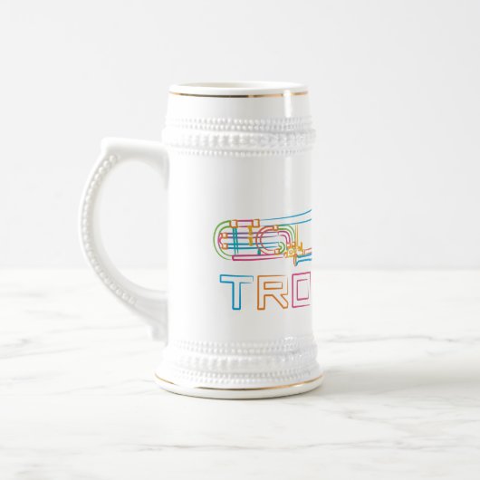 Regenboogtrombone Bierpul (Links)