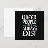 Regenboogtrots Queer Pride Queer Mensen Zullen Alt Kaart (Voorkant / Achterkant)