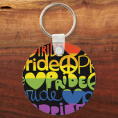 regenboogtrots sleutelhanger (Voorkant)