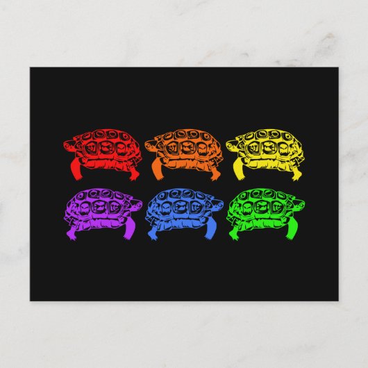Regenboogturtels Briefkaart (Voorkant)
