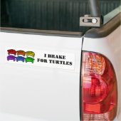 Regenboogturtels Bumpersticker (Op Truck)