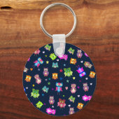 Regenbooguil Sleutelhanger (Voorkant)