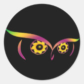 Regenbooguil stickers (Voorkant)