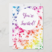 Regenbooguitnodiging Kaart (Voorkant)