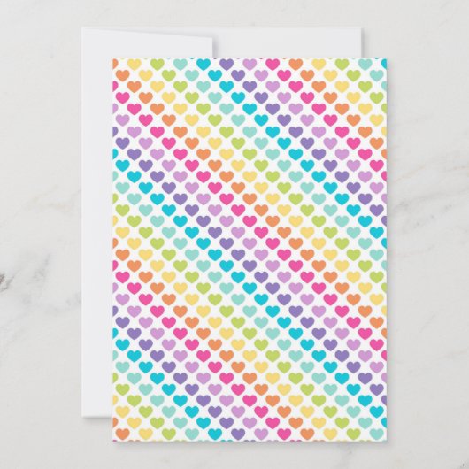 Regenbooguitnodiging | Uitnodiging regenboogdag (Achterkant)