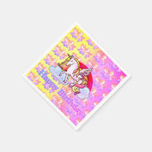  regenboogunicorn Pegasus Pastel Magic Servet (Hoek)