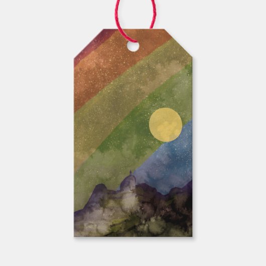 Regenbooguniversum Cadeaulabel (Voorkant)