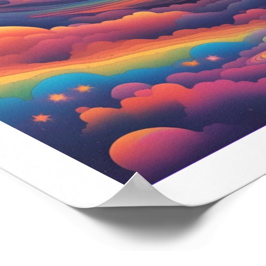 Regenbooguniversum Poster (Hoek)