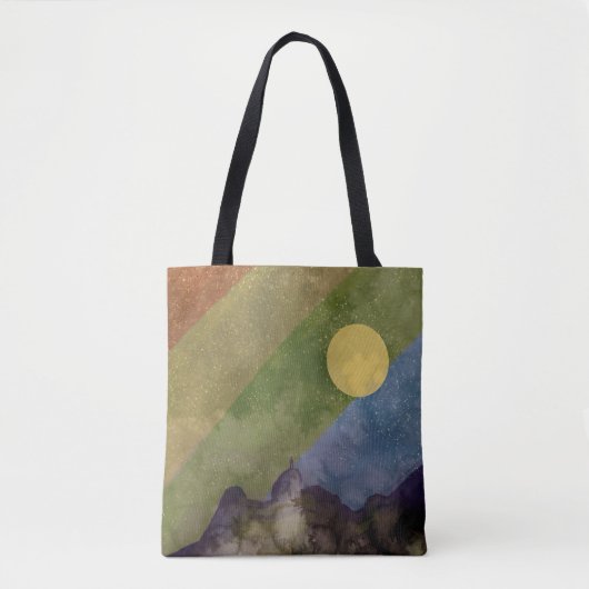 Regenbooguniversum Tote Bag (Voorkant)