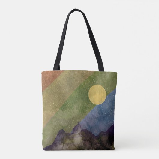 Regenbooguniversum Tote Bag (Achterkant)