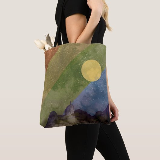 Regenbooguniversum Tote Bag (Dichtbij)