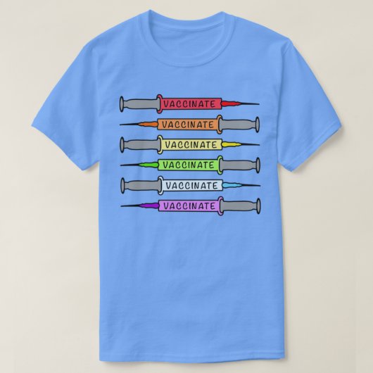 Regenboogvaccins 1 t-shirt (Design voorkant)