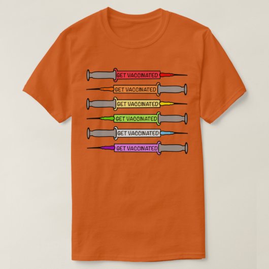 Regenboogvaccins 5 t-shirt (Design voorkant)