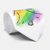 Regenboogvakantieboom Stropdas (Opgerold)