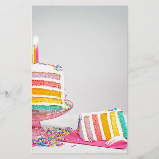 regenboogvanger Birthday Cake (Voorkant)