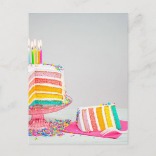 regenboogvanger Birthday Cake Briefkaart