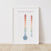 Regenboogvangers Emoties Scale Classroom Decor Poster