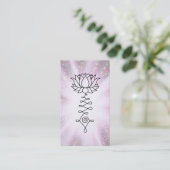 *~* Regenboogvangers Lotus Reiki Healing Energy Visitekaartje (Staand voorkant)