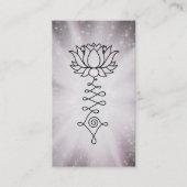 *~* Regenboogvangers Lotus Reiki Healing Energy Visitekaartje (Voorkant)