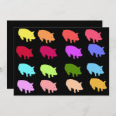 Regenboogvarkens Kaart (Voorkant / Achterkant)