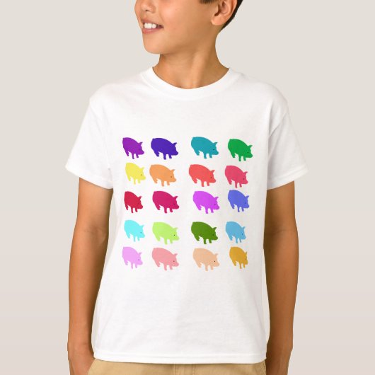 Regenboogvarkens T-shirt (Voorkant)