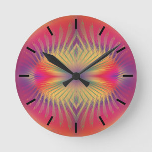Regenboogvaten Acrylwandklok Ronde Klok