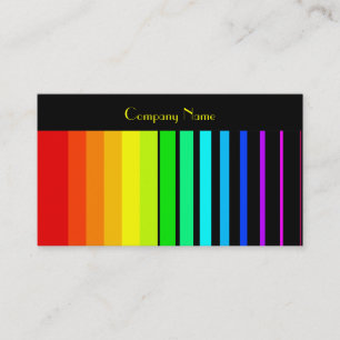 Regenboogvectorstrips, bedrijfsnaam visitekaartje